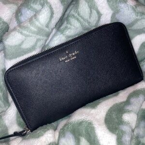Kate Spade Black Saffiano Leather Wallet